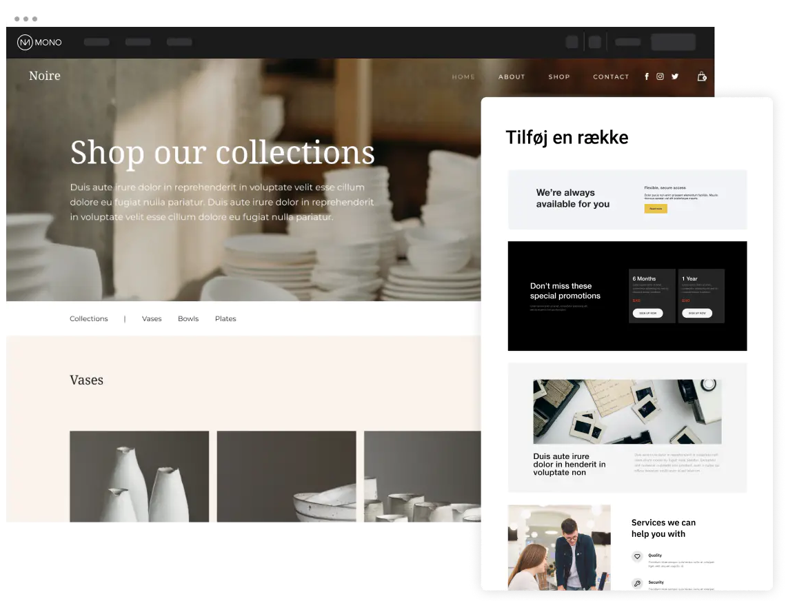 Designet for dig priser | Mono.site