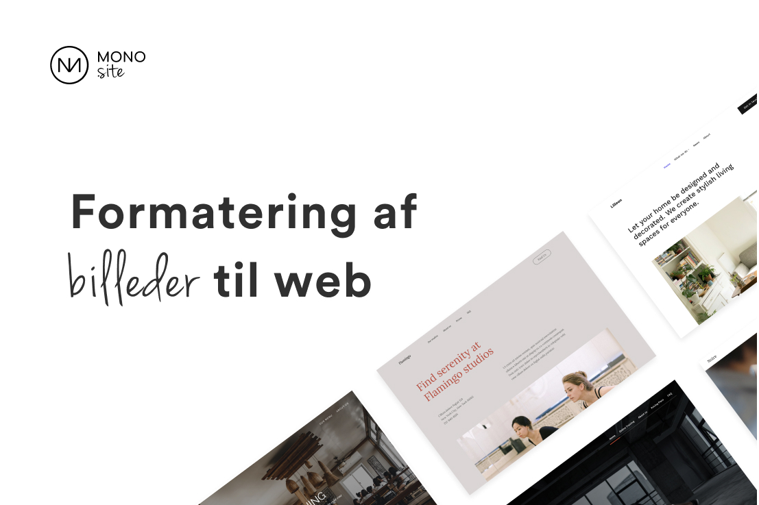 Tre regler til at formatere billeder til web